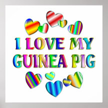 Liebe mein Meerschweinchen-Plakat