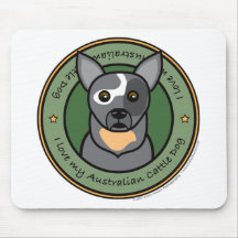 Liebe mein Vieh-Hund Mousepads