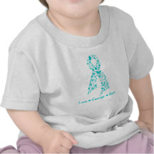 Liebe-Mut-Hoffnungs-Schmetterling - Eierstockkrebs Shirt