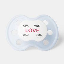 Liebe Oma Opa Mamma-Vati-Baby-Friedensstifter