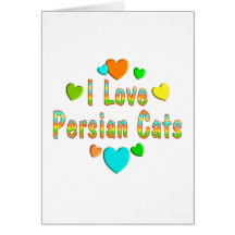 Liebe-persische Katzen Karte