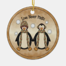 Liebe schmilzt nie ornament