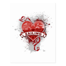 Liebe-Segeln Postkarte