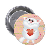 Liebe Sie Kittyknopf Anstecknadelbuttons