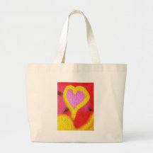 Liebe-Symbol, Valentine, Rosa, Herz Leinentaschen