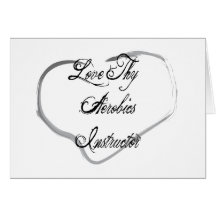 Liebe Thy Aerobics-Lehrer Karte