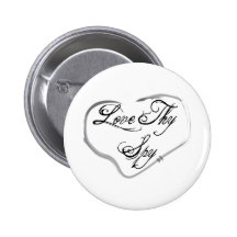 Liebe Thy Spion Anstecknadelbutton