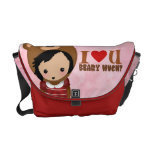 Liebe U Beary viel Rickshaw-Bote-Tasche Kurier Taschen