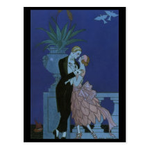 Liebe und Romance, Vintag Save the Date! Postkarten