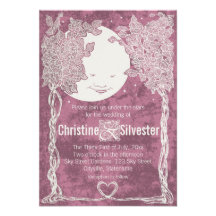 Liebe unter den Sternen, wedding Individuelle Einladung