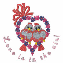 Liebe-Vögel Bestickte Polos
