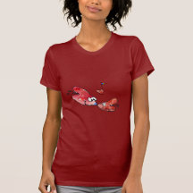 Liebe-Vogel-Herz-T-Shirt Kleid