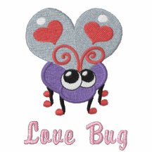 Liebe-Wanze Besticktes Shirt