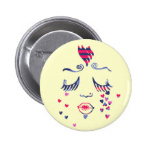 Liebe zerreißt Knopf Buttons