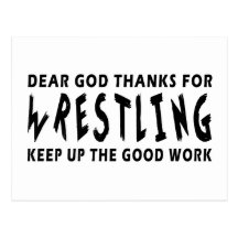 Lieber Gott-Dank für Wrestling Postkarten