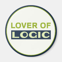 Liebhaber von Logik Kühlschrankmagnet