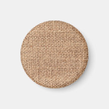 Light Brown Burlap Sack Background Magnet