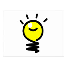 Light Bulb Idea Post Card