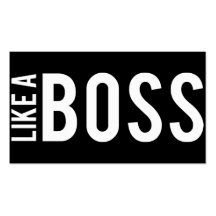 LIKE a BOSS Business Card Templates
