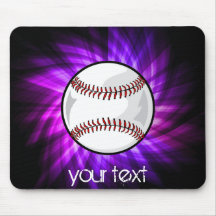 Lila Baseball; Softball Mauspad