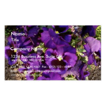 Lila Blume im Park Visitenkarte