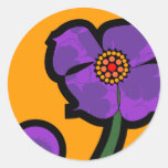 Lila Blume Sticker