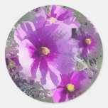 Lila Blumen-Aufkleber