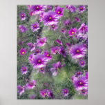 Lila Blumen Poster