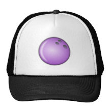 Lila Bowlings-Ball Netz Caps