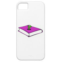 Lila Buch-Wurm Hülle Fürs iPhone 5