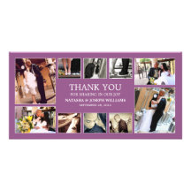 LILA COLLAGE WEDDING %PIPE% DANKEN IHNEN ZU KARDIE BILDER KARTEN