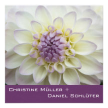 Lila Dahlie • Hochzeitseinladung