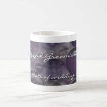 Lila Edelsteine, die Becher Wedding sind Haferl