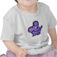 Lila Elefant-Baby-T-Shirt