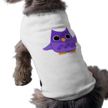 Lila Eule Haustier T-shirt