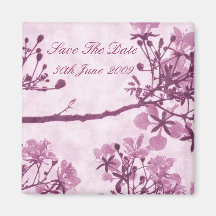 Lila ewiger Bliss - Save the Date Magnet Magnete