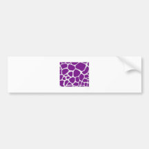 Lila Giraffe Autosticker