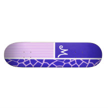 Lila Giraffen-Muster Individuelle Skateboarddecks
