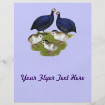 Lila Guinea-Familie Flyerdesign