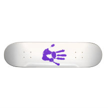 Lila homosexuelle Recht-Symbol der HandLGBT Personalisierte Skateboarddecks