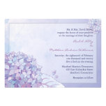 Lila Hydrangea-Blüten-Fall-Blumenhochzeit Individuelle Einladung