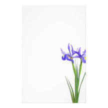 Lila Iris Personalisierte Büropapiere