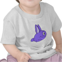 Lila Kaninchen T-shirts