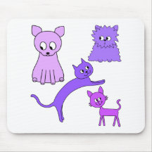 Lila Katzen Mauspads