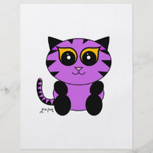 Lila Kitty Flyerdesign