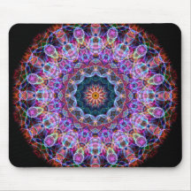 Lila Lotoskaleidoskop Mousepad