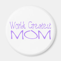 Lila Magnet der weltbesten Mammas Magnete