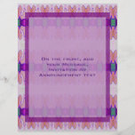 lila Pastellbänder Flyer