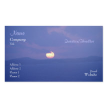 Lila Sonnenuntergang-Geschäft/Visitenkarte