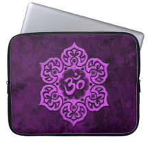 Lila Steinblumenom Laptop Sleeve Schutzhülle